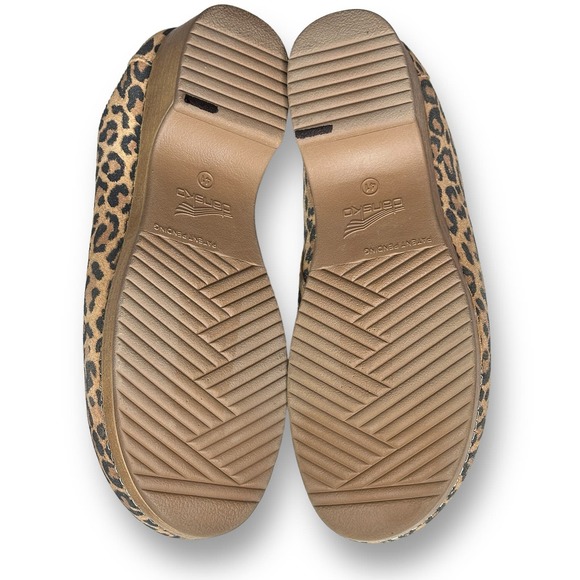 Dansko Brenda Leopard Print Mule Clogs Womens Size 41 10.5 11 Shoes - Picture 7 of 8